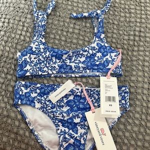 Vineyard Vines girls tie bikini size XS (5/6), NWT